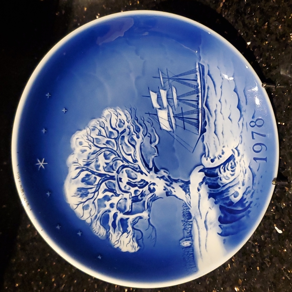 Svend Jensen Hans Christian Anderson Christmas Wall -Plate 1978